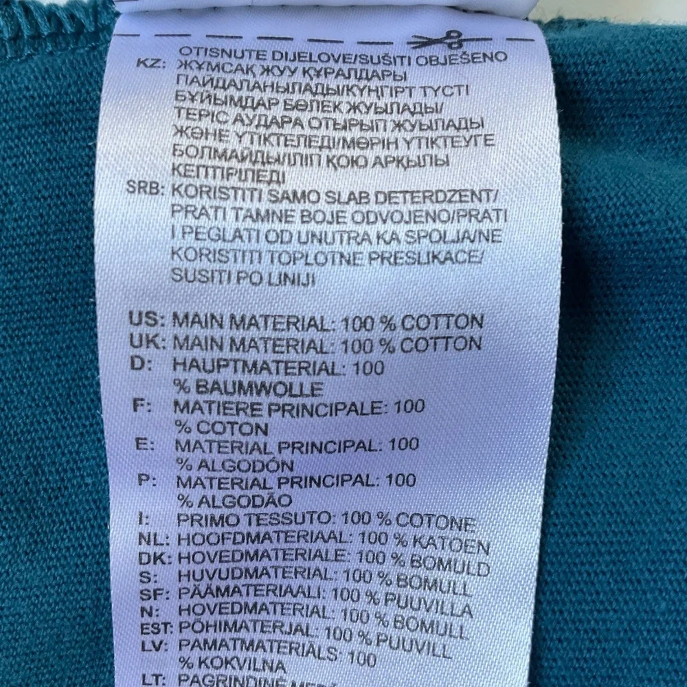 Adidas Men Adiplore T-Shirt Sz L Teal Long Sleeve Cotton Athleisure Streetwear
